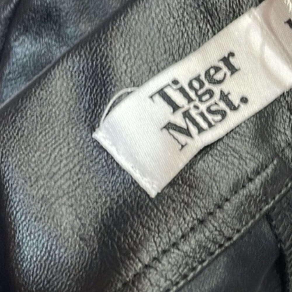Tiger Mist Black Skinny Faux Leather Pants - Picture 6 of 6